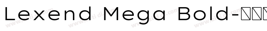 Lexend Mega Bold字体转换